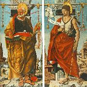 COSSA, Francesco del St Peter and St John the Baptist (Griffoni Polyptych) drg china oil painting reproduction